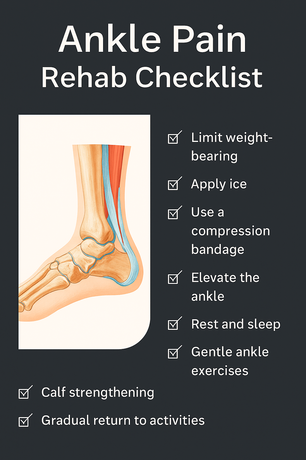 Ankle Pain Healing and Rehabilitation